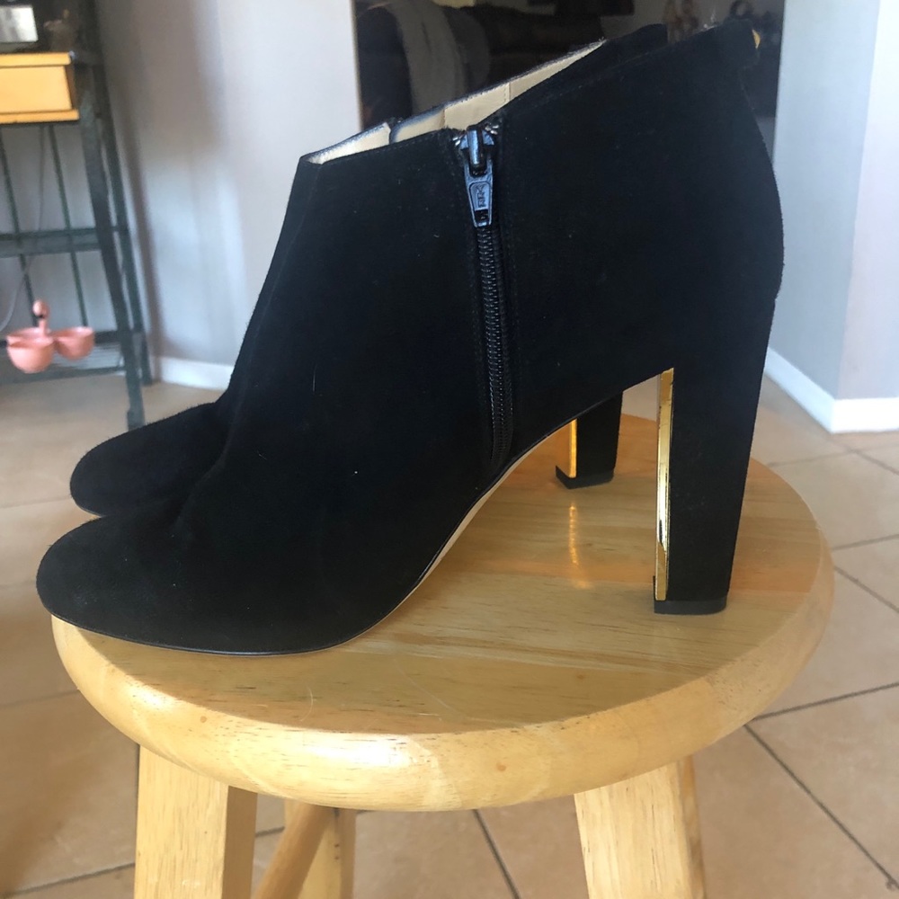 Kate Spade Black Suede Booties